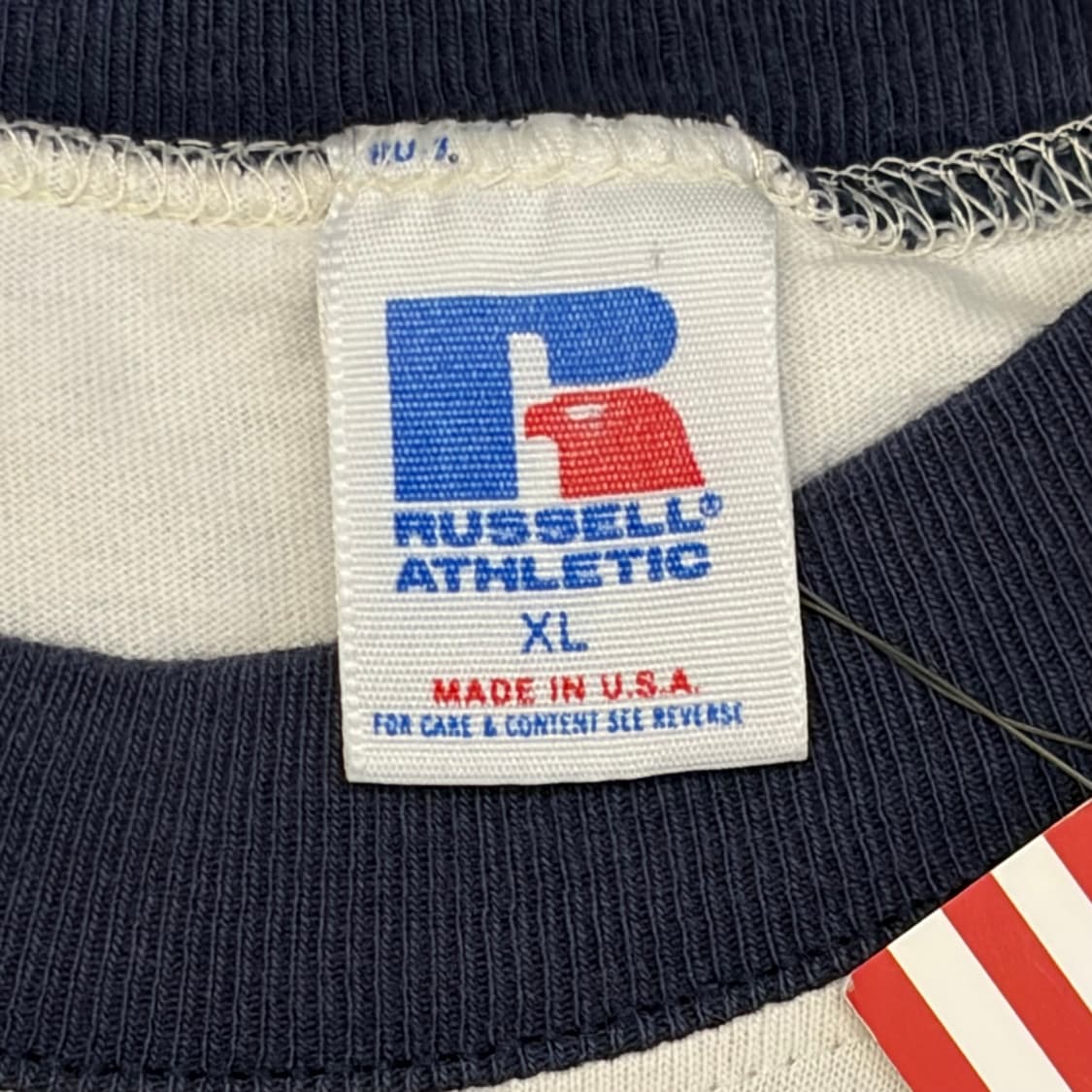 90s Made in USA 미국 빈티지 러셀 링거티 반팔티 상품이미지5