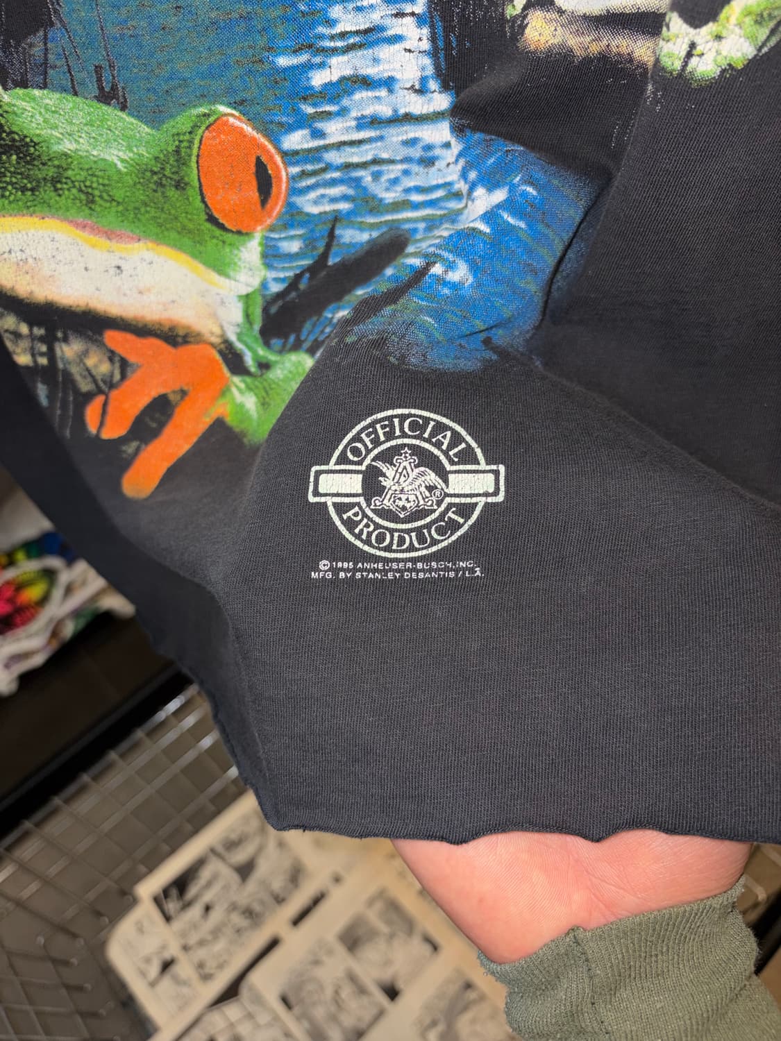 90’s Budweiser king of beer print T-sh 상품이미지7