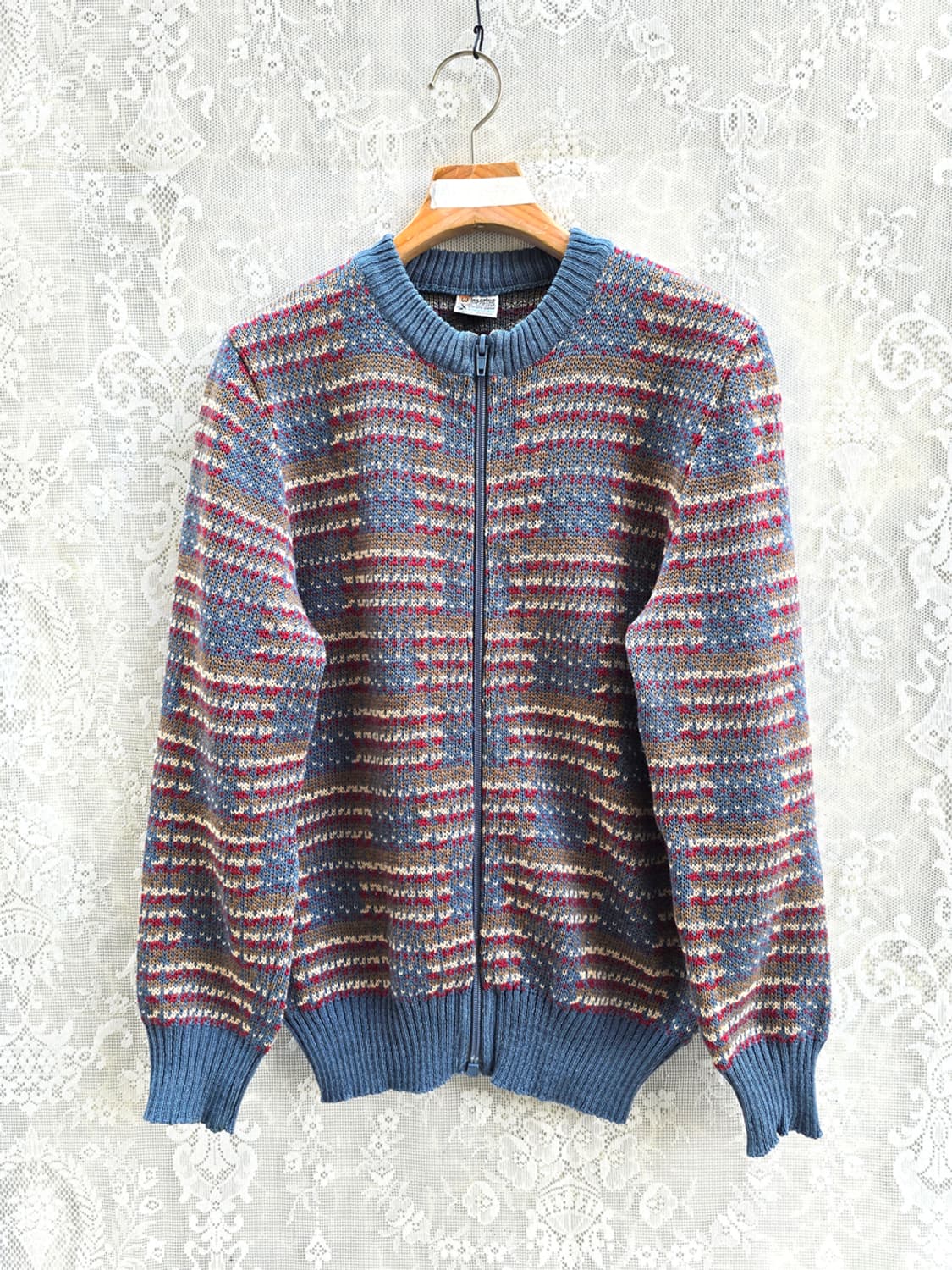 80s 영국산 풀집업 니트 상품이미지1