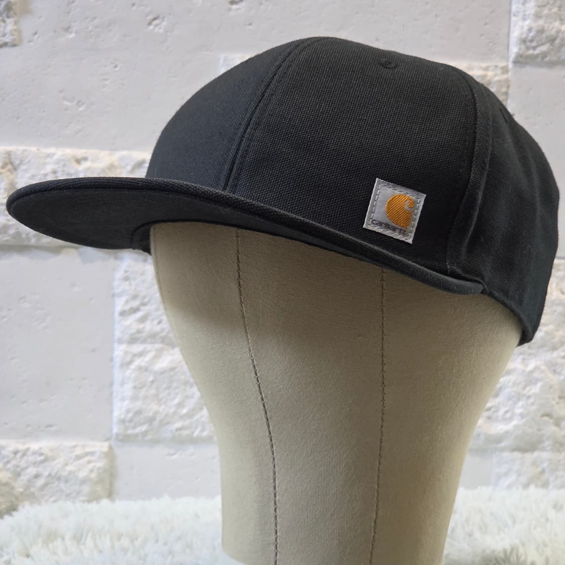 L3-2:칼하트 블랙 로고 스냅백(56-60cm)-상태굿 상품이미지4