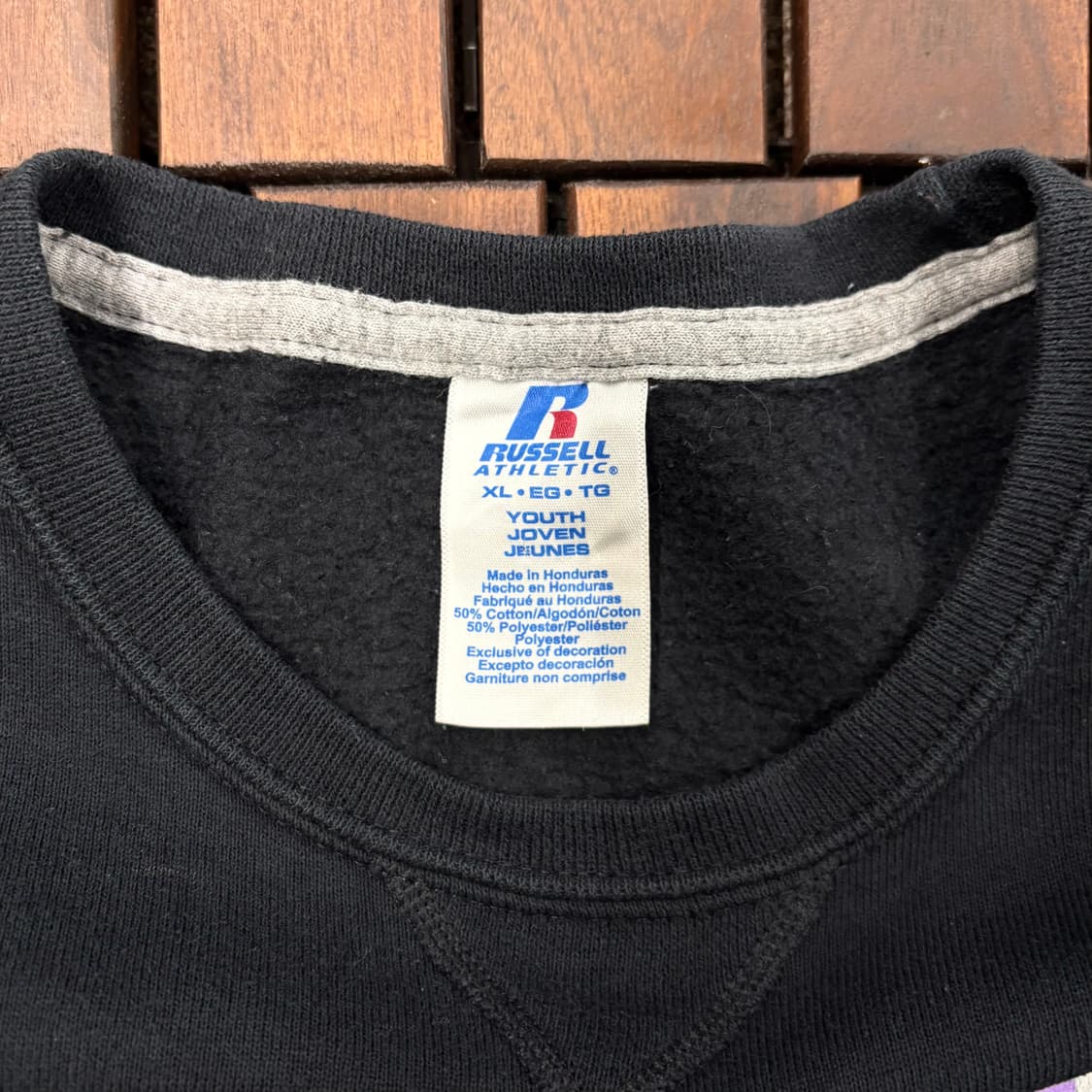 (M) 러셀 프린팅 오버핏 기모 맨투맨 상품이미지6