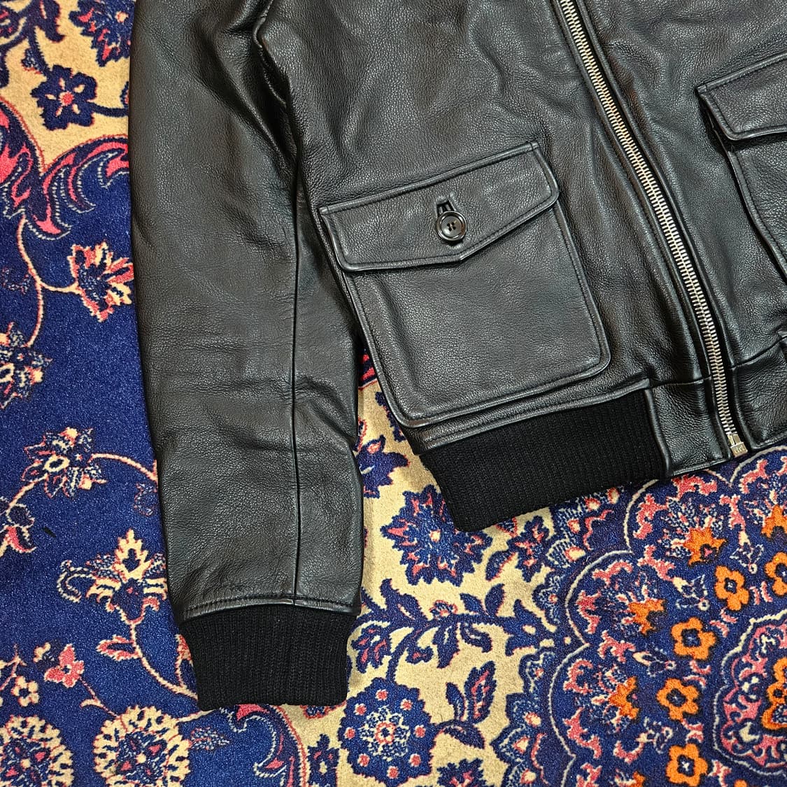 비바스튜디오 양털 가죽 봄버자켓 M size 상품이미지2