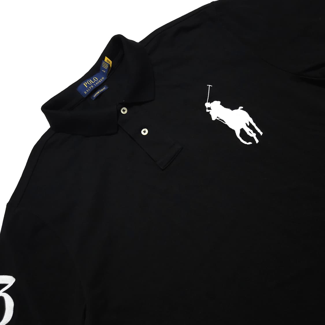 폴로 빅포니 카라 티셔츠 카라티 블랙 김하온 상품이미지4