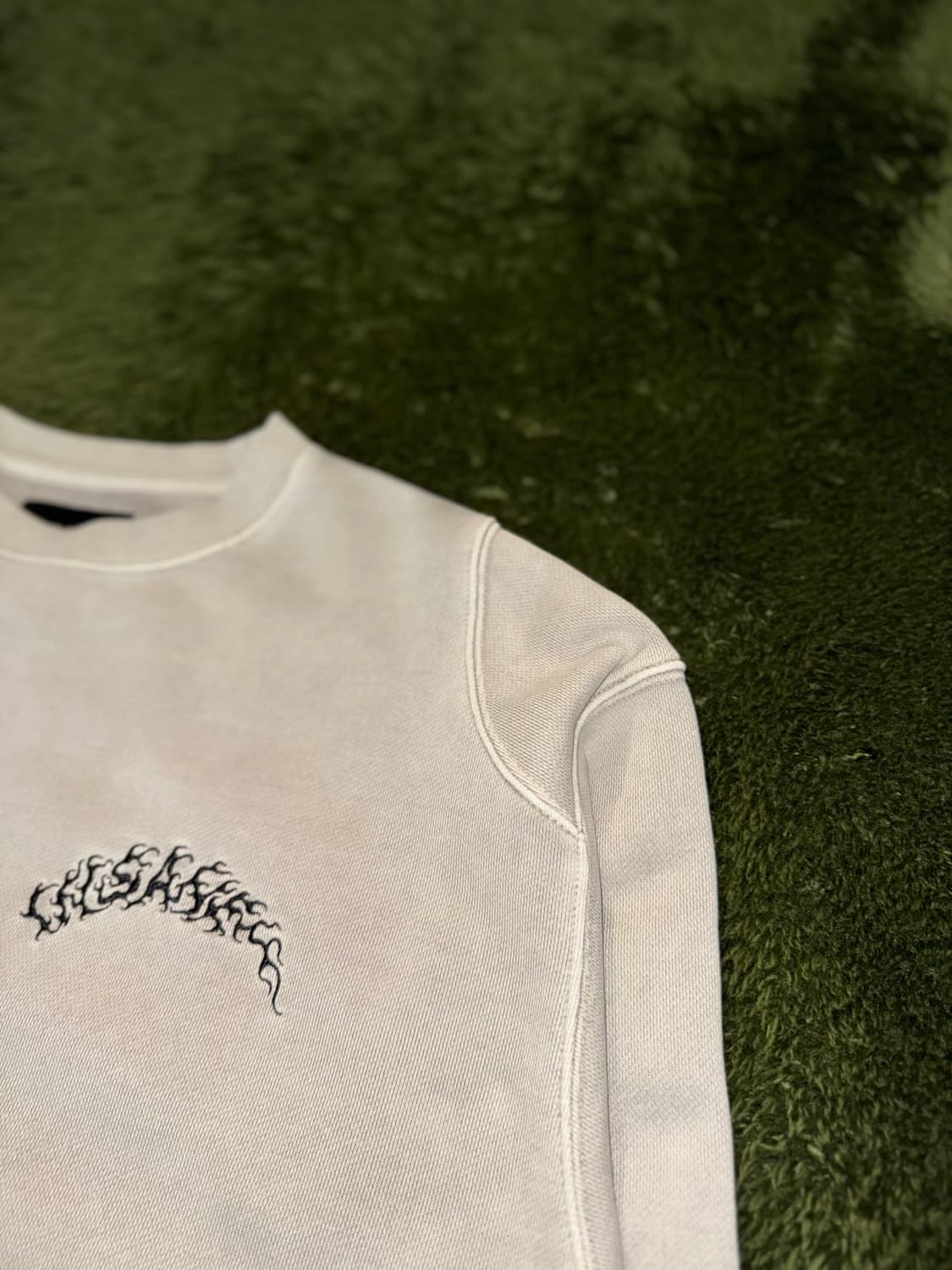 [2] 인세인 개러지 엠브로이더리 릴렉스 핏 워시드 스웻셔츠 상품이미지4