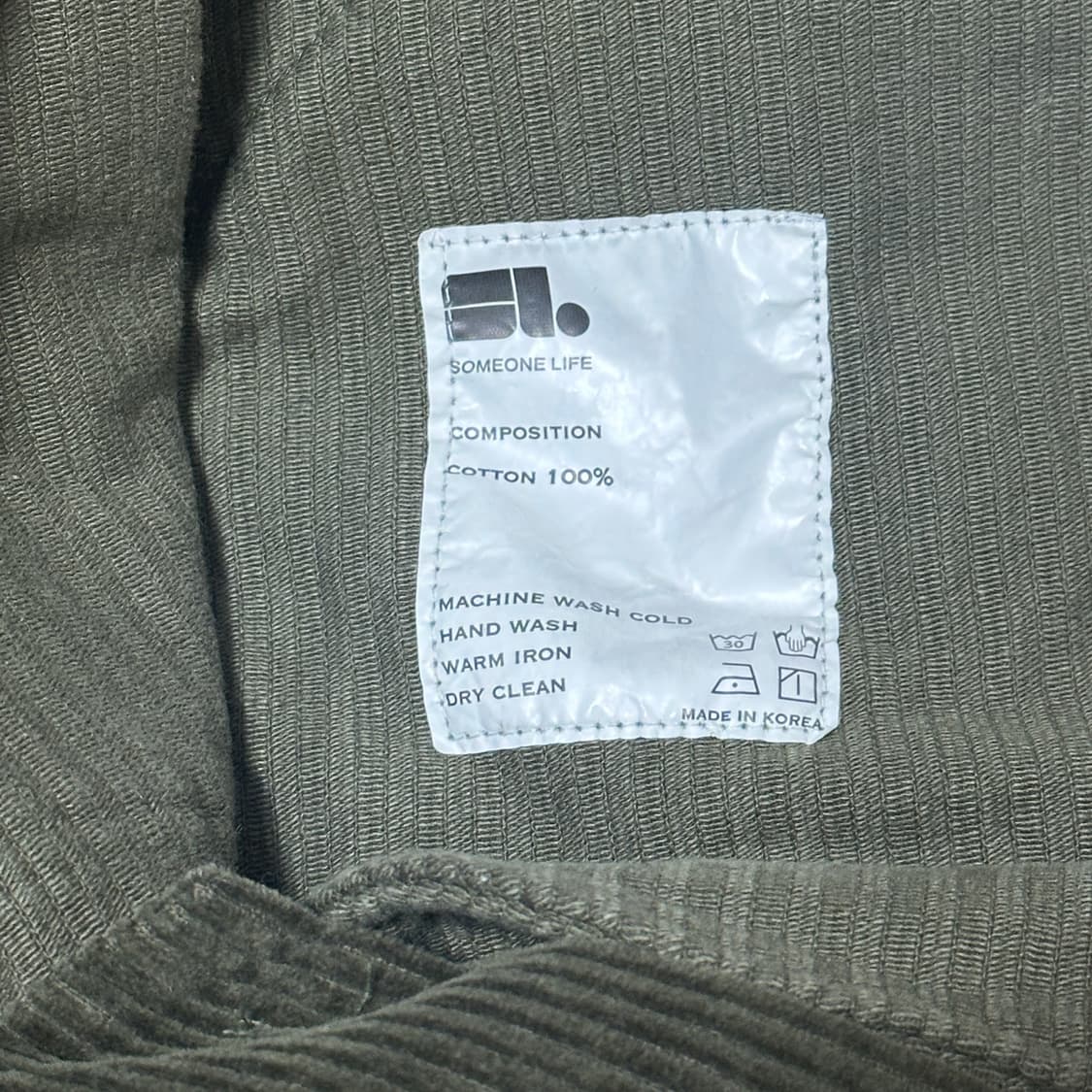 3(30-32) 다레니모 더블니 코듀로이 카펜터 팬츠 올리브 상품이미지4