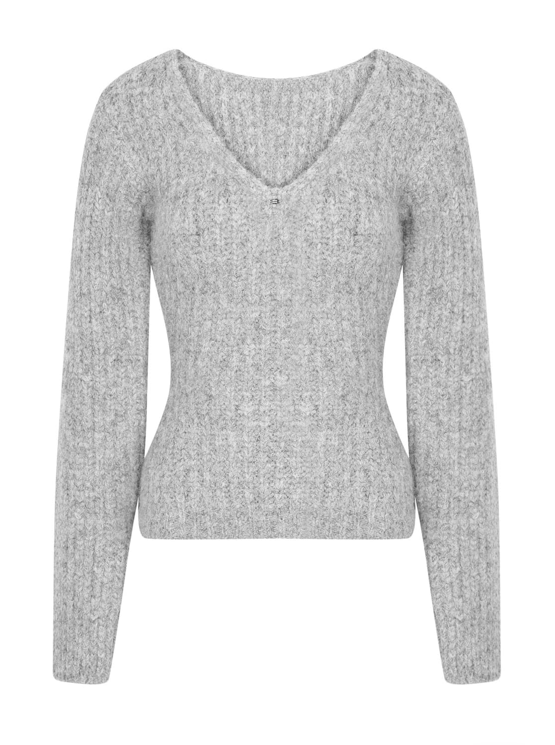 페일제이드 알파카 딥 브이넥 벌룬 니트 상품이미지2