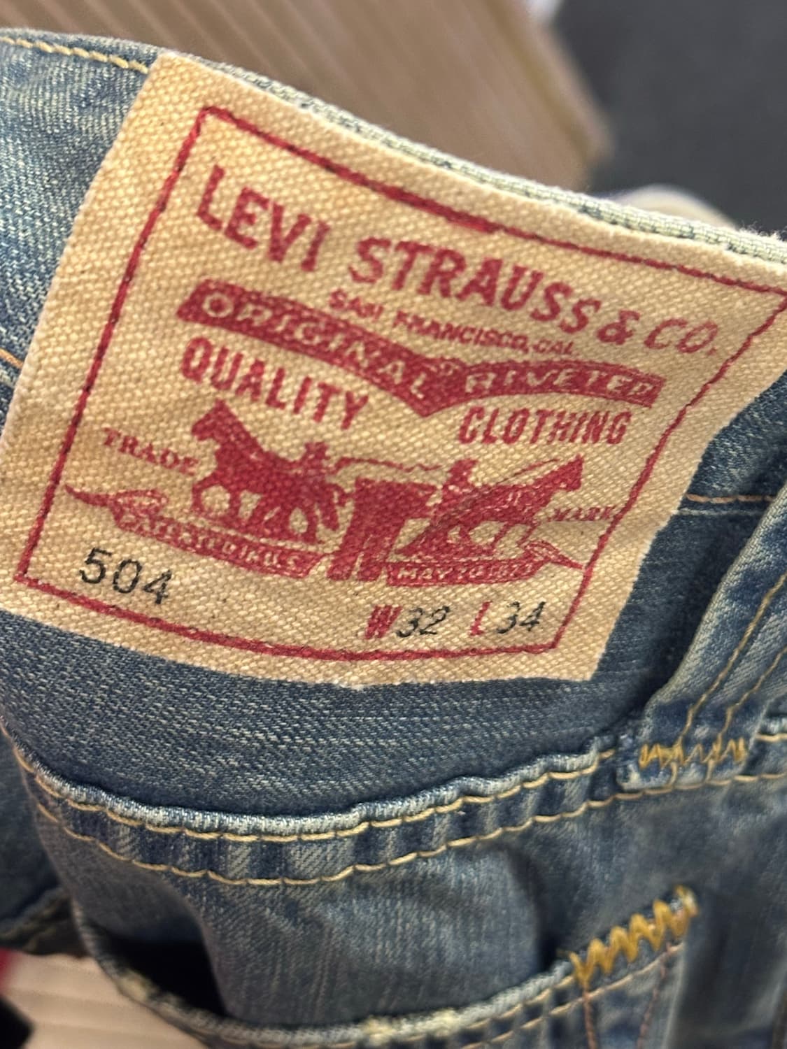 리바이스 빈티지 데님 팝니다 w32 L34 상품이미지3
