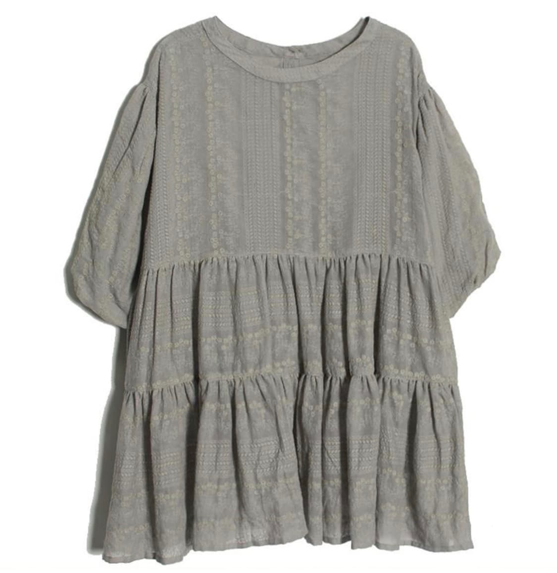 CLASSICAL ELF vintage gray blouse 상품이미지1