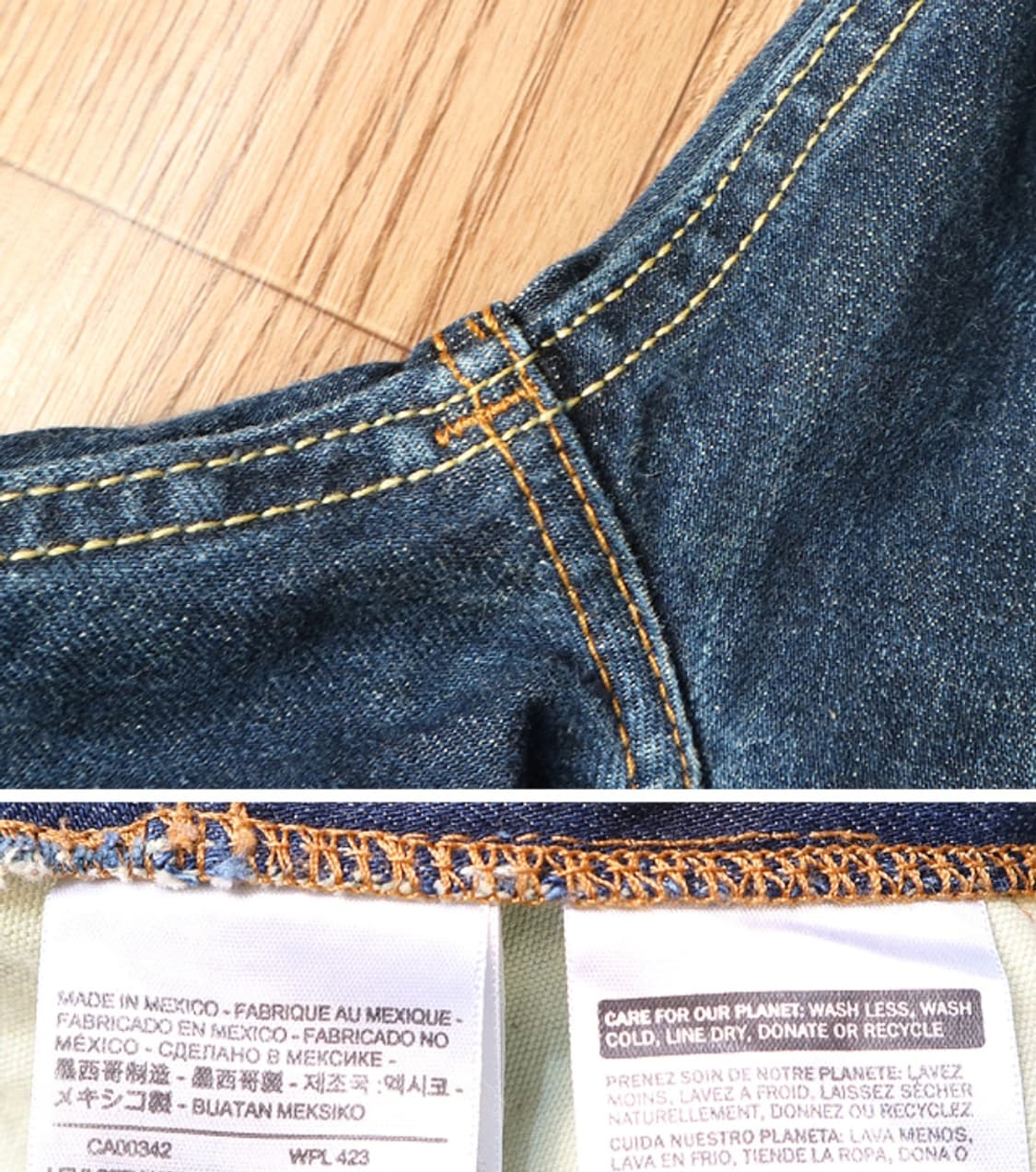 LEVIS 리바이스 505 워싱 가공 데님 굿 컨디션 34~35 상품이미지8