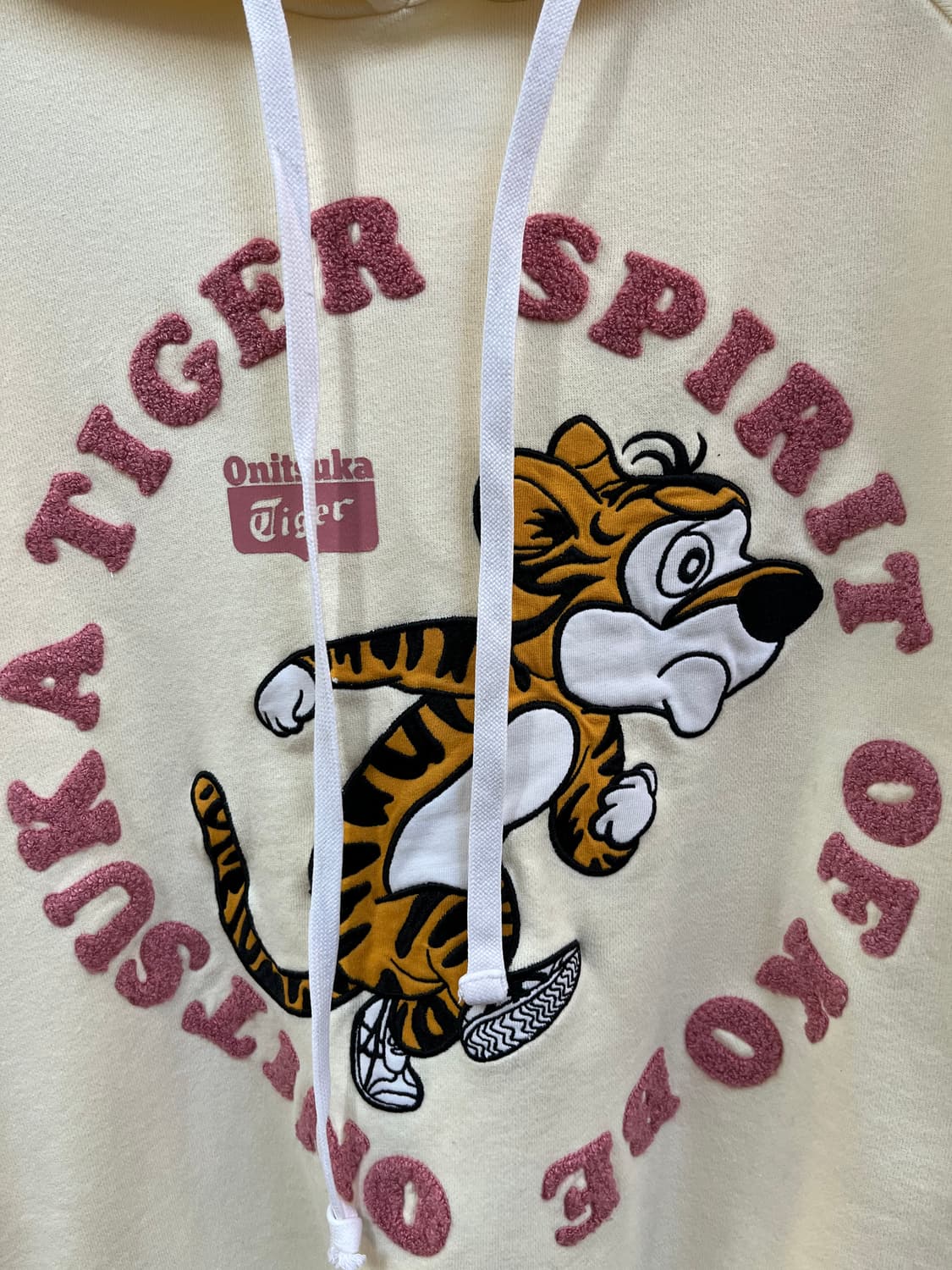 Onitsuka Tiger 아이보리 후드티 S 상품이미지2