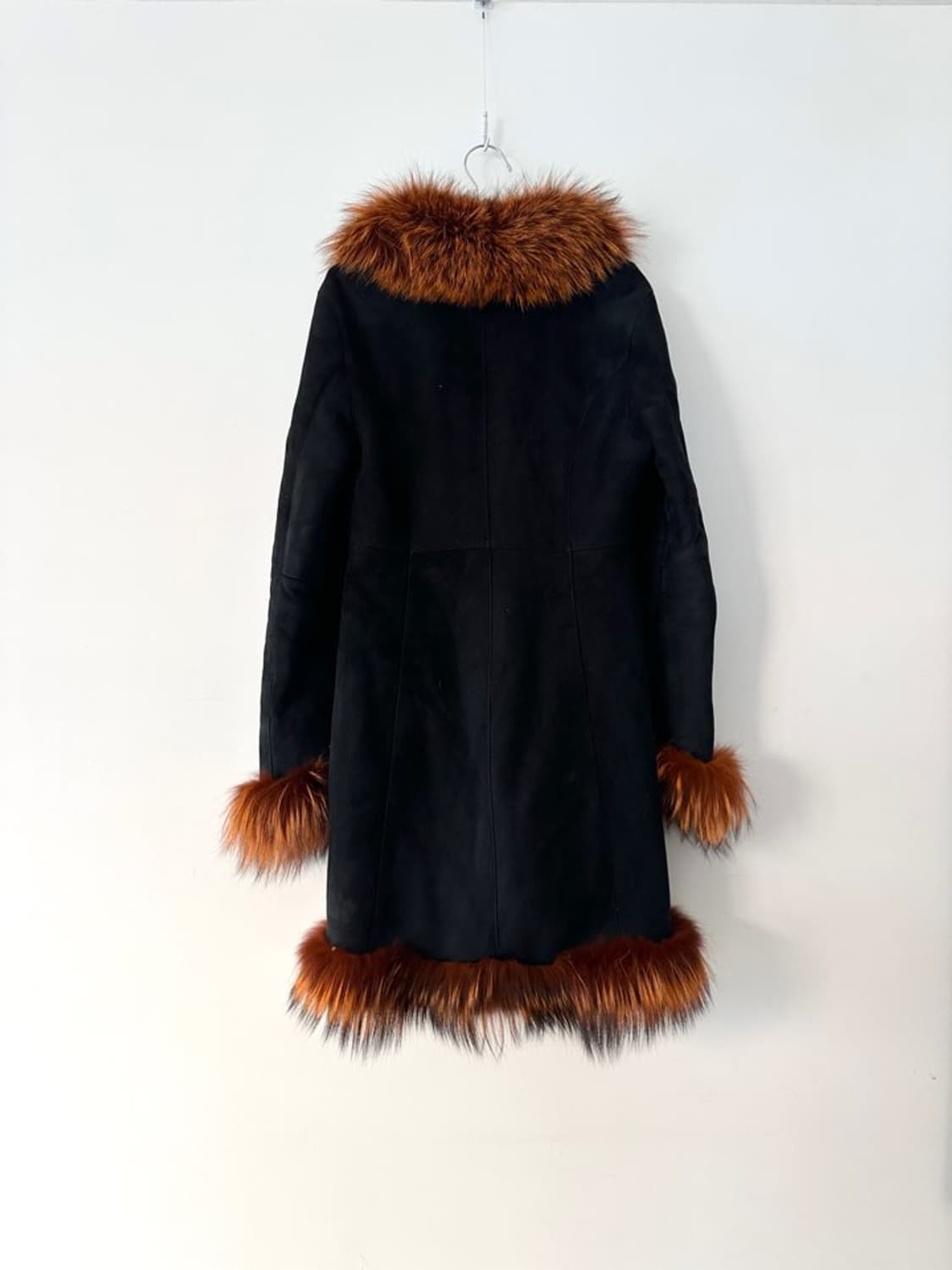 Dark fox fur mustang jacket / black 상품이미지4