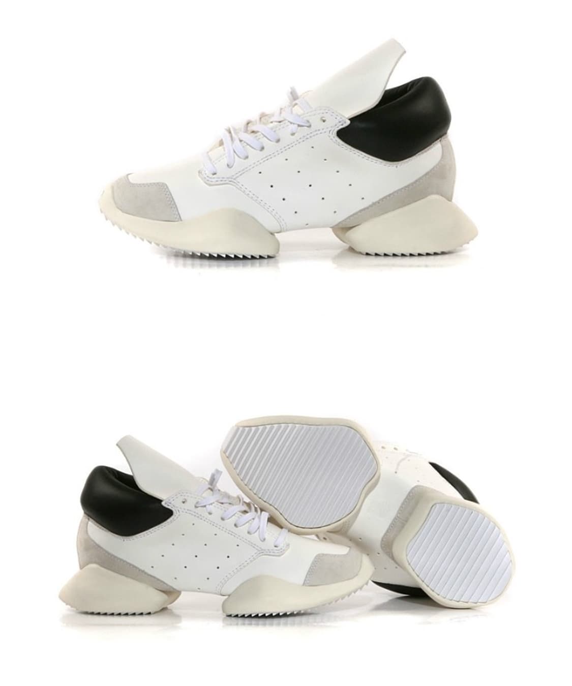 릭오웬스 아디다스 러너 화이트 블랙 상품이미지8