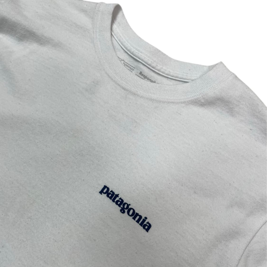 파타고니아 Patagonia 화이트 로고 롱슬리브 긴팔티셔츠 XS 상품이미지2