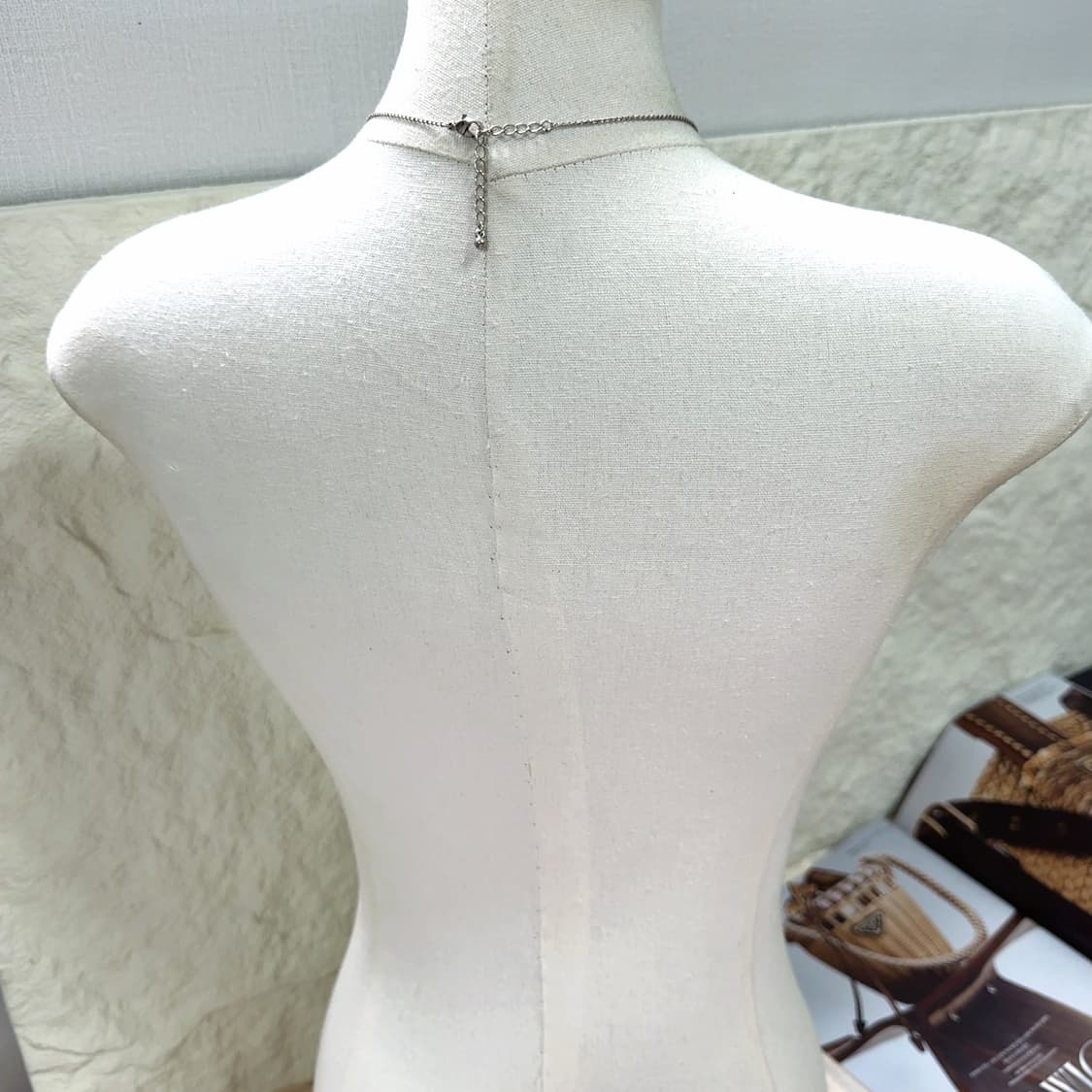 빈티지 흑요석 와이어랩핑 원석 목걸이 상품이미지3