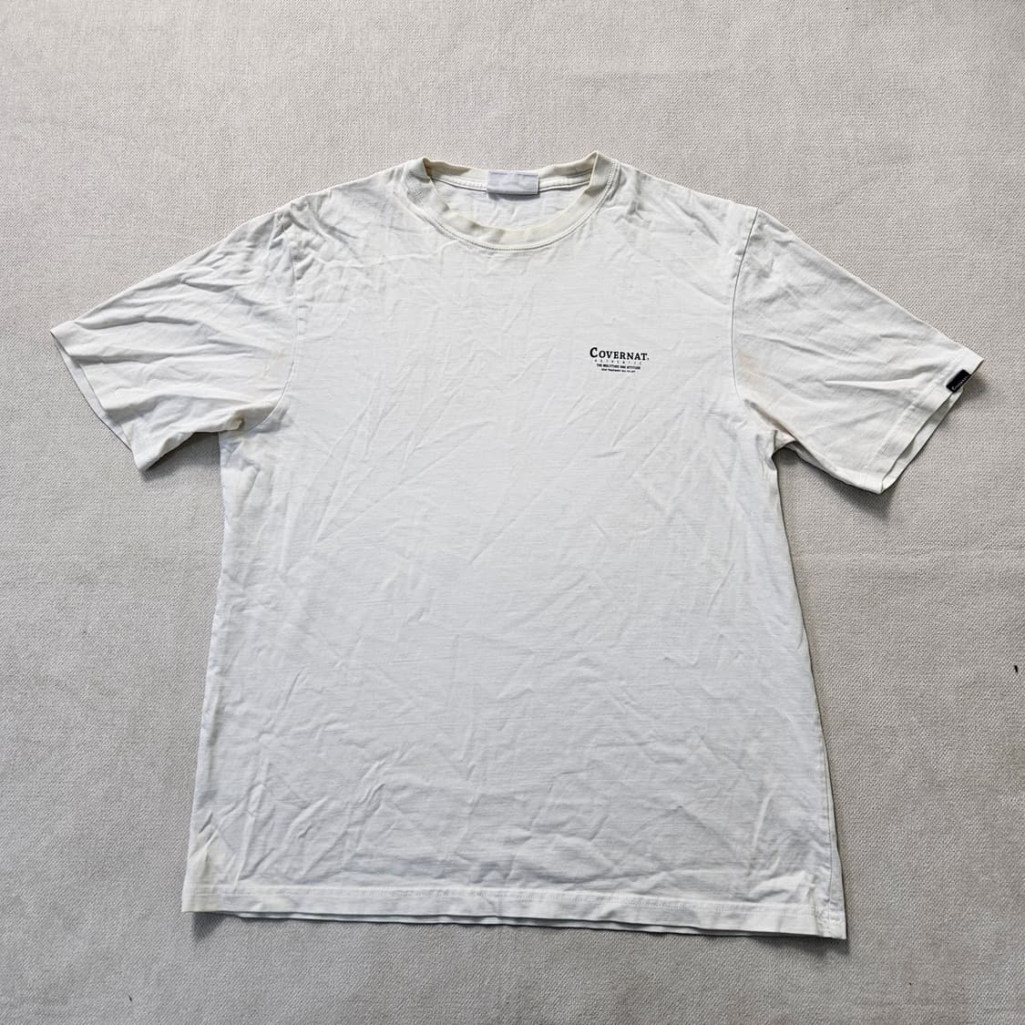 L 커버낫 화이트 반팔 티셔츠 0305Y 상품이미지1