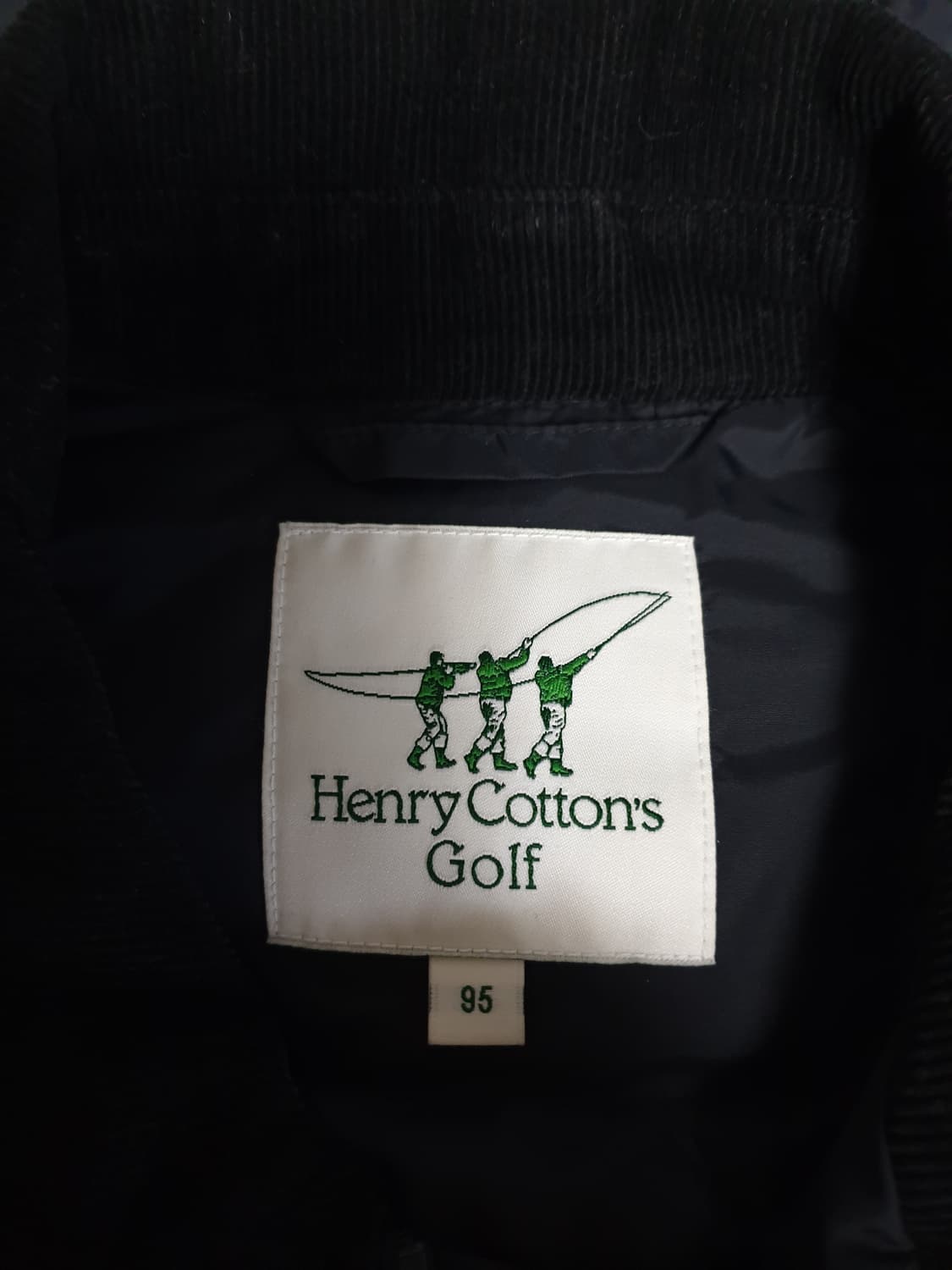 헨리코튼 골프 카라 코듀로이 퀄팅점퍼 블랙 (M) 상품이미지6