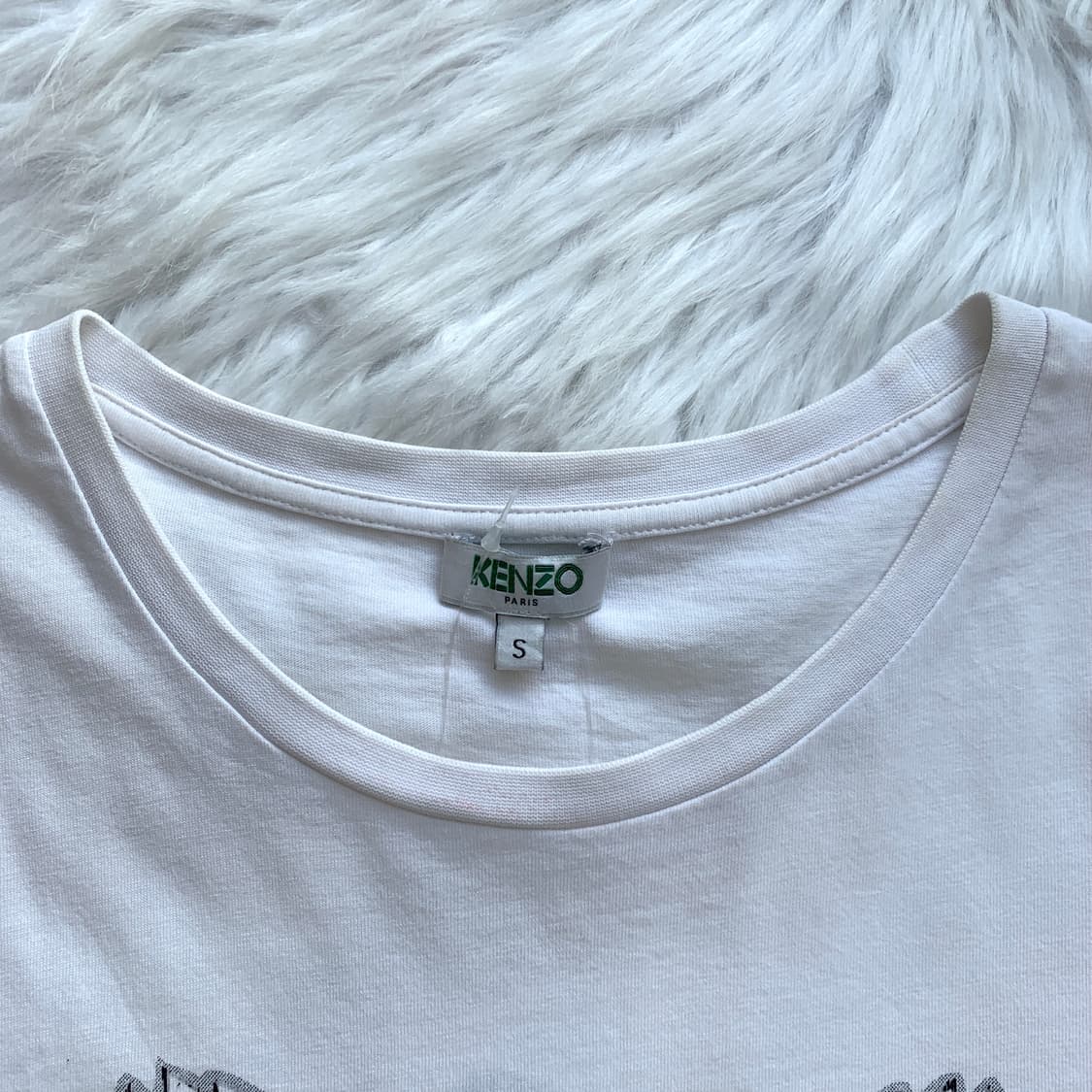 겐조 KENZO 화이트 타이거 프린트 반팔 티셔츠 1509 상품이미지4
