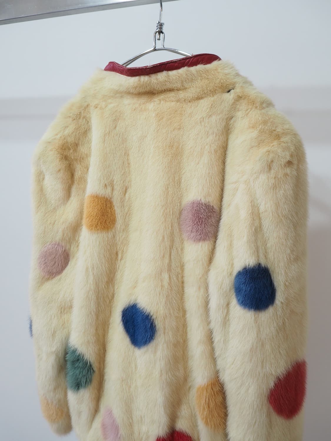 vintage dot fur jacket  상품이미지5