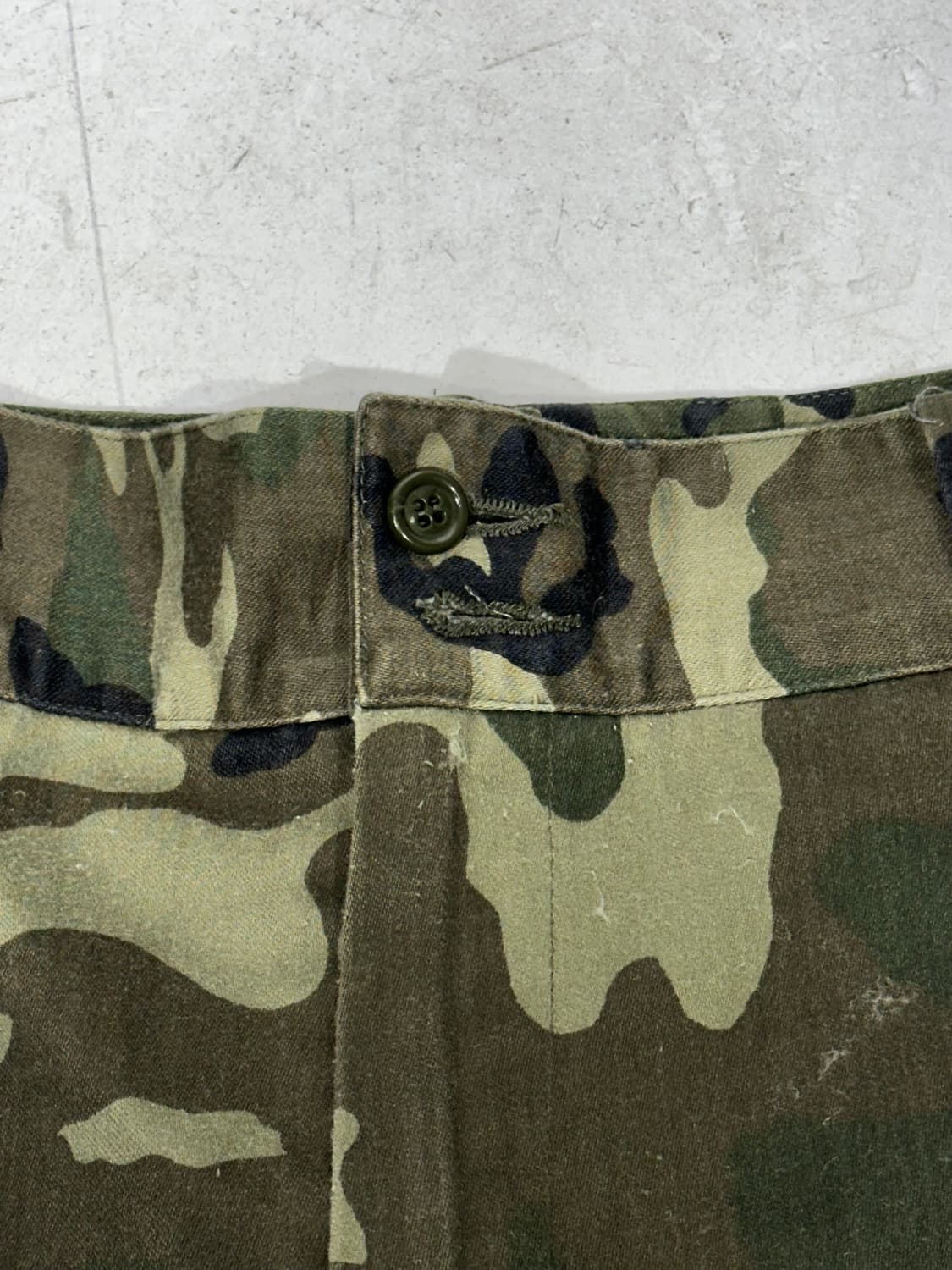 일본 빈티지 카키 밀리터리 카모 와이드 카고 팬츠 군복 바지  상품이미지7