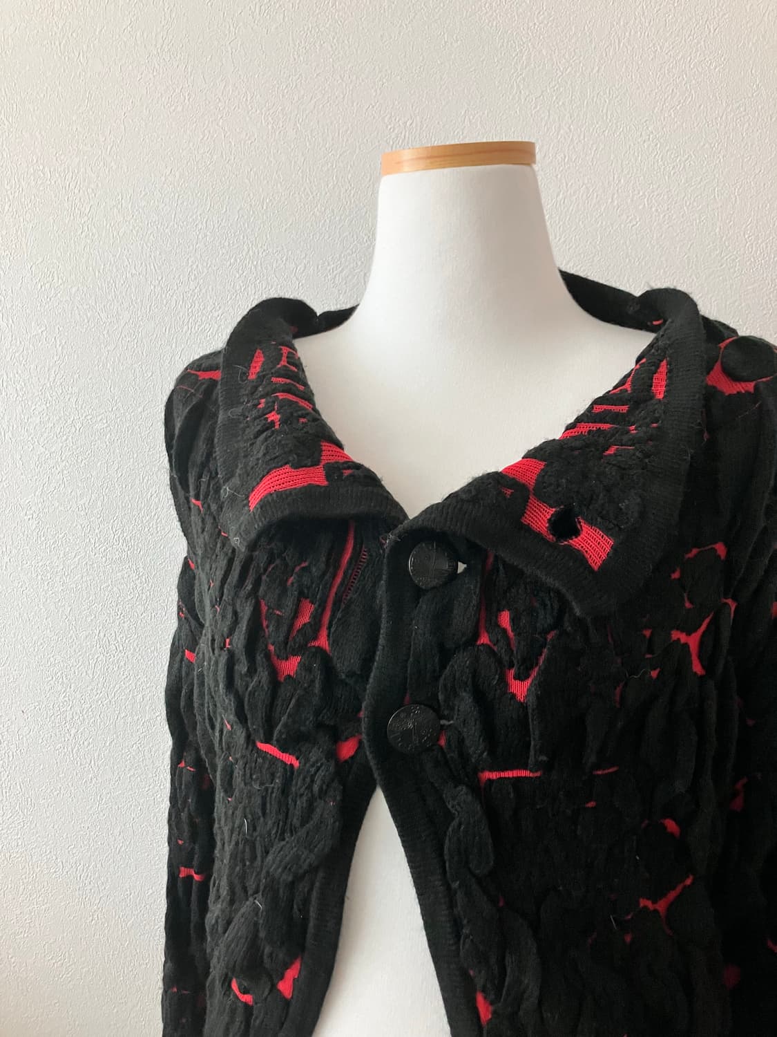 Desigual 데시구알 텍스쳐 가디건 오리엔탈무드 그런지 고스펑크 상품이미지2