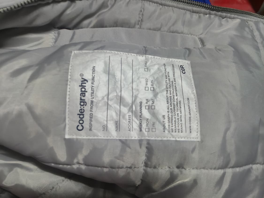 코드그라피 봄버 자켓 M 회색 상품이미지3