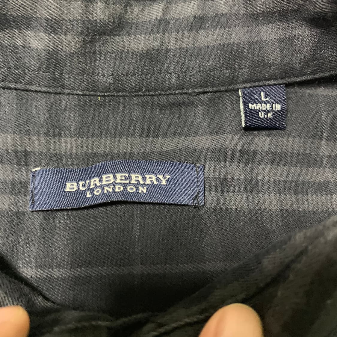 버버리 신형 블랙 노바체크 셔츠(정품) 상품이미지8