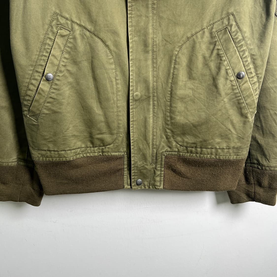  BEAMS 빔즈 더블 집 모즈 파카 블루종 자켓 S 상품이미지5