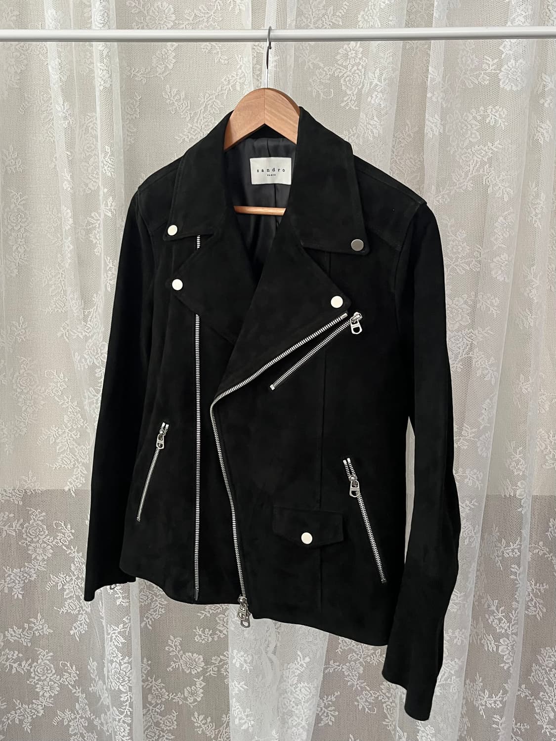 48) 산드로 옴므 고트스킨 스웨이드 라이더 자켓 상품이미지2