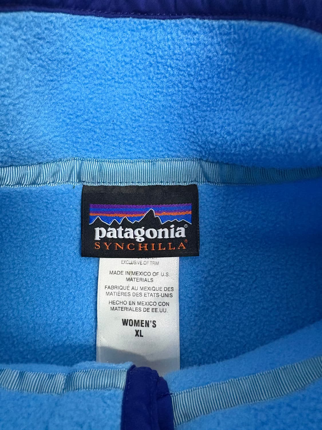 빈티지 파타고니아 신칠라스냅티 블루 우먼즈XL 상품이미지5