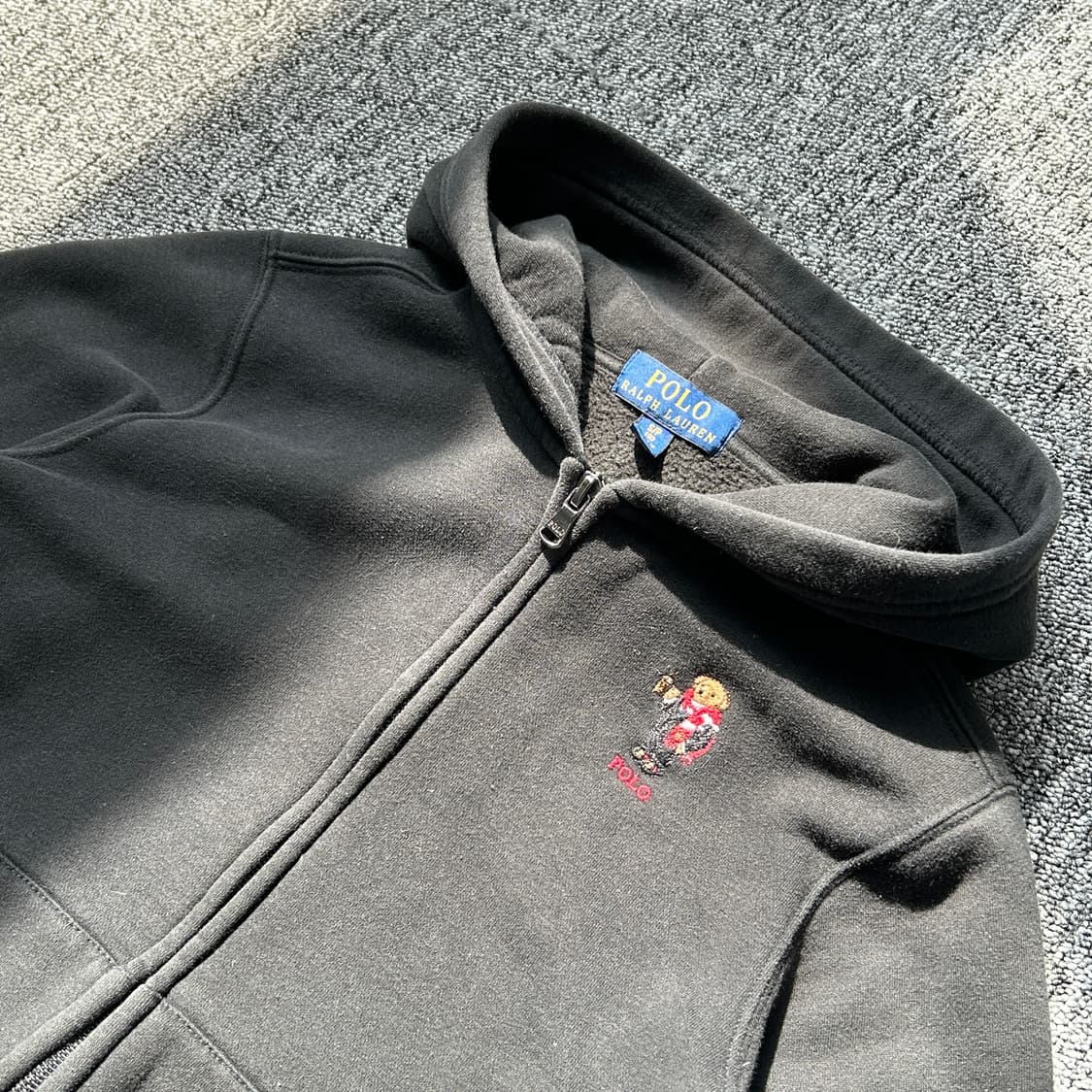 폴로 랄프로렌 베어 기모 후드집업 상품이미지3