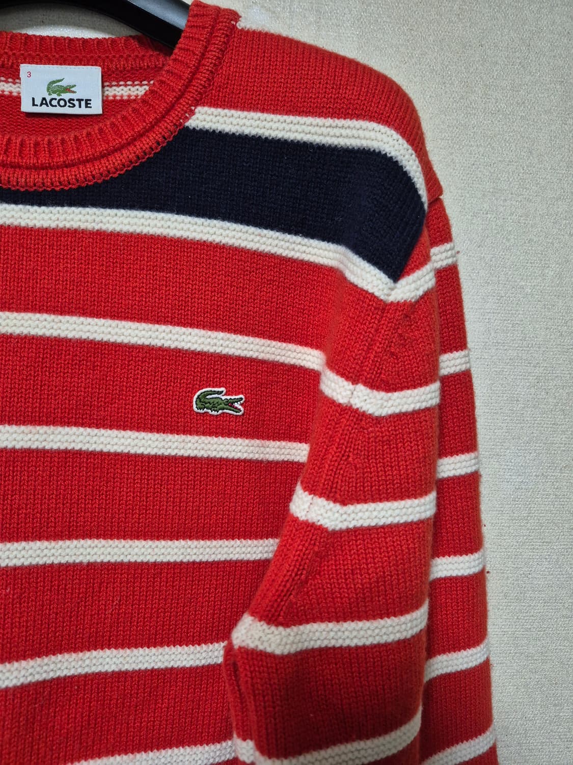 라코스테 2도 스트라이프 풀오버 니트 상품이미지3