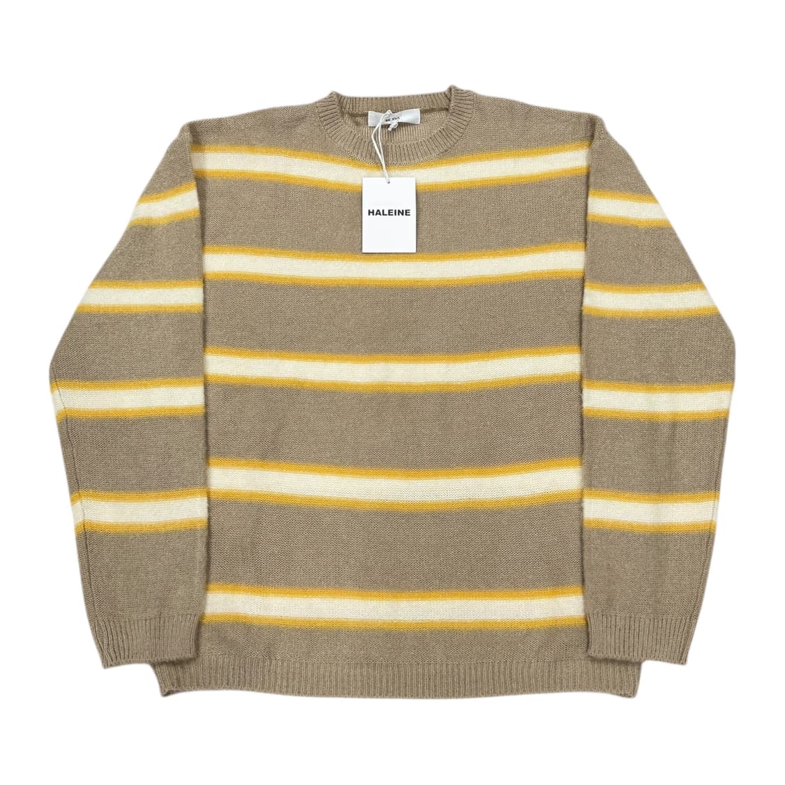 알렌느 블러시드 모헤어 스트라이프 니트 2 상품이미지1