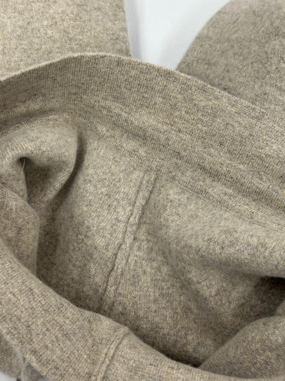 베이지 니트 핸드메이드st 모직 밴딩 팬츠 캐주얼 베이직  상품이미지5