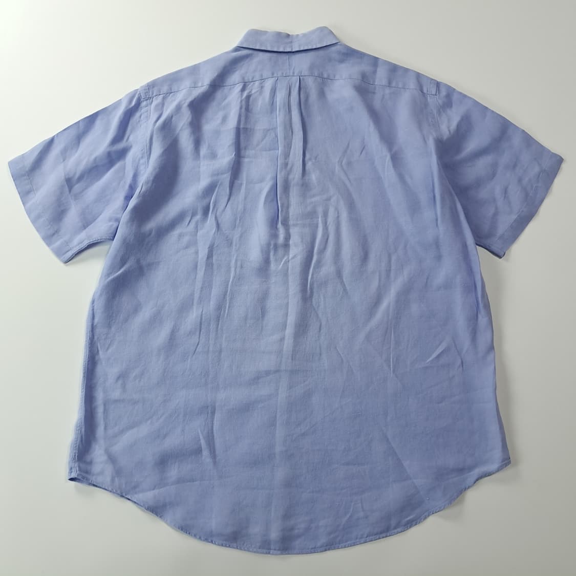 CK316 XL 폴로 00s 린넨 핑크포니 스카이블루 반팔 셔츠 남방 상품이미지9