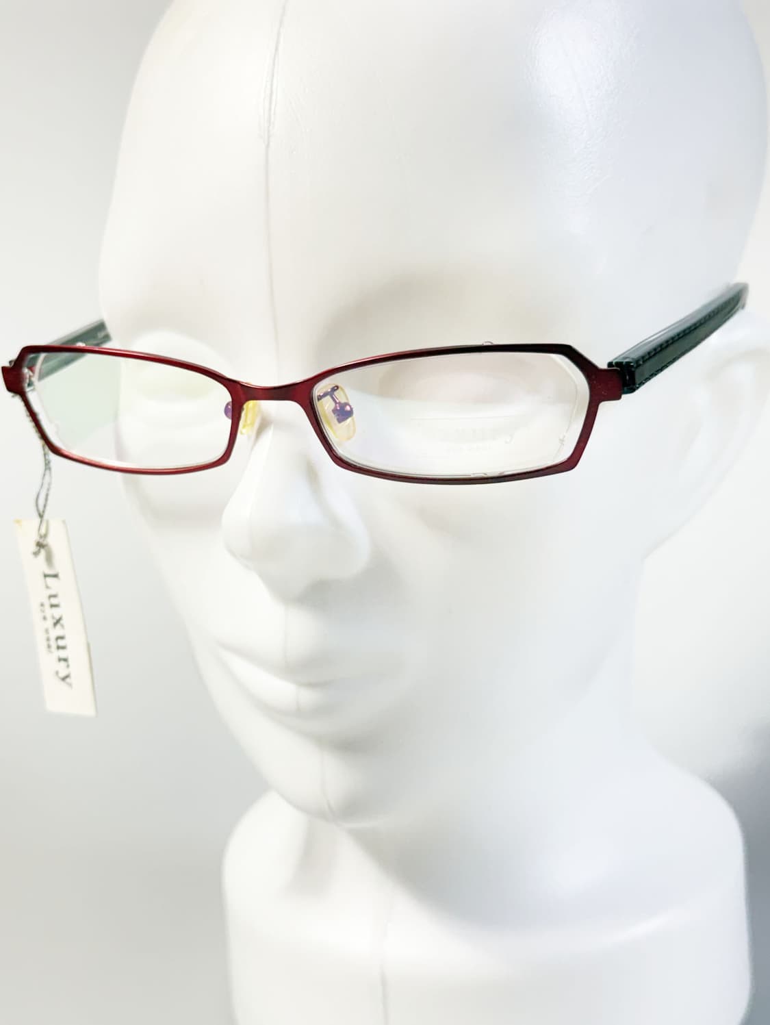 LUXURY OCCHIALI 버건디 메탈 슬림 스퀘어 빈티지 안경 상품이미지8