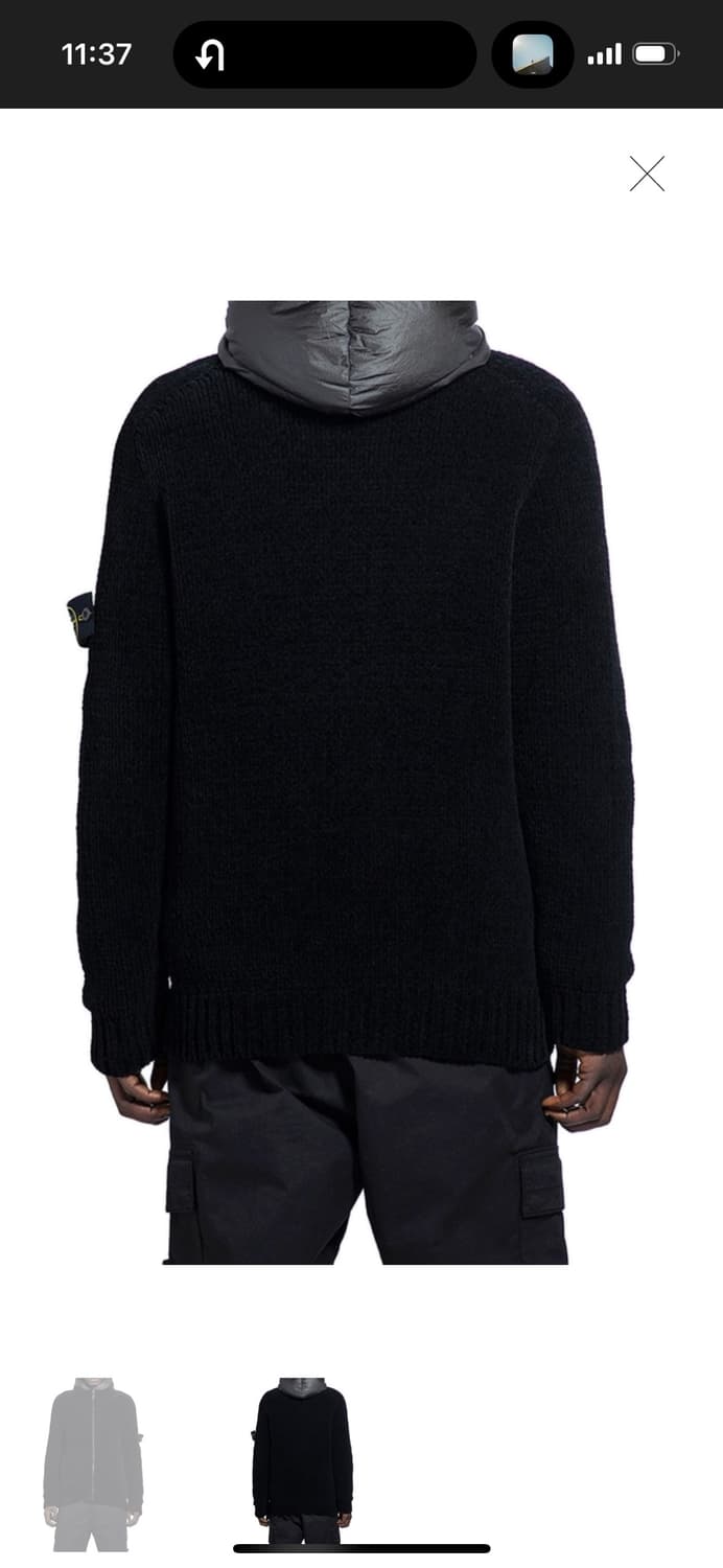 스톤아일랜드 코튼 셔닐 집업 가디건 L 상품이미지3