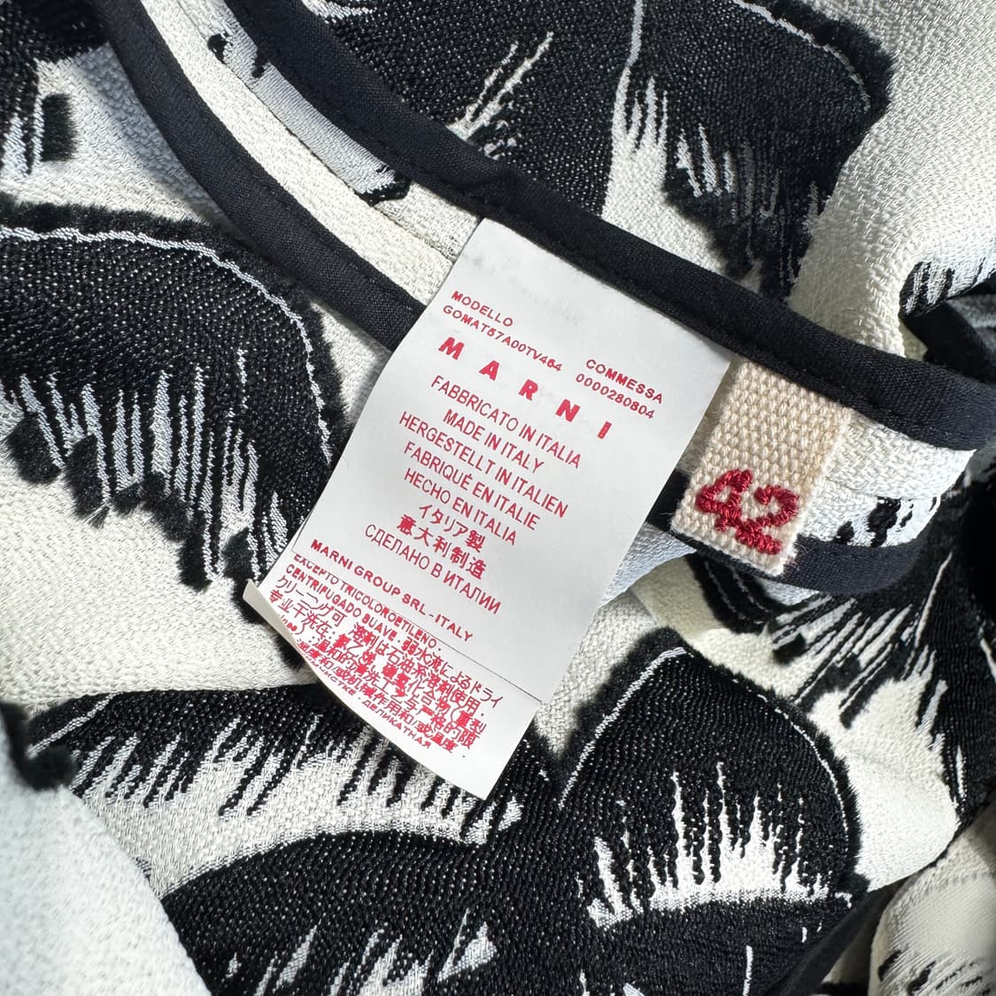 마르니 프린팅 패턴 언발 스커트 상품이미지3