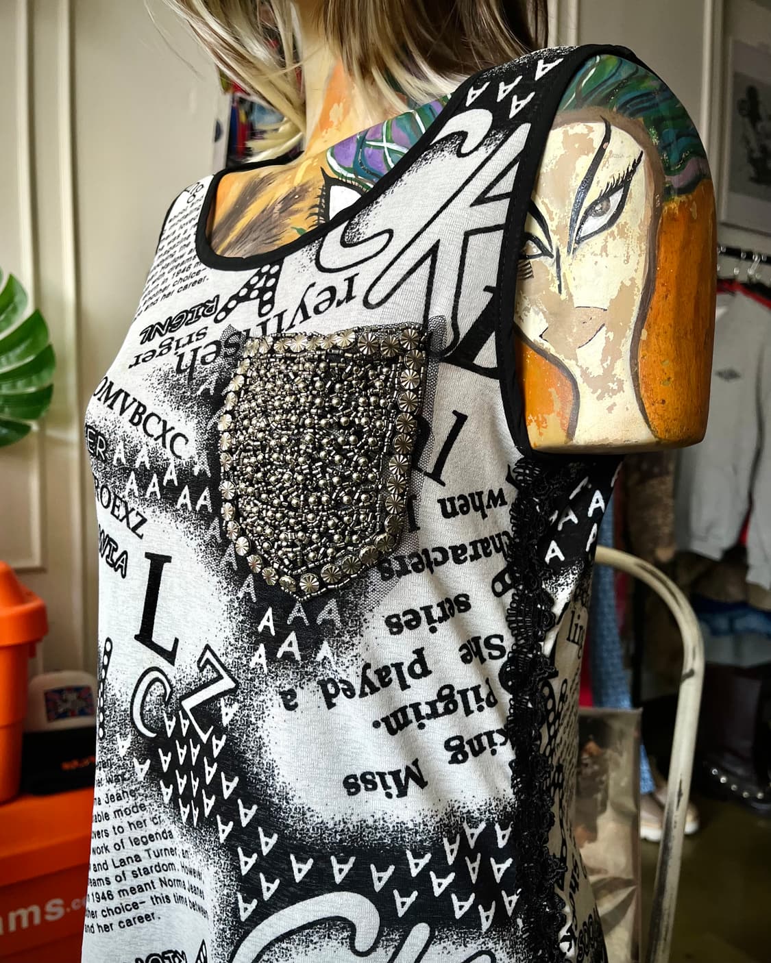 Jpn Vintage Studs Pocket Punk Sleeveless 상품이미지2
