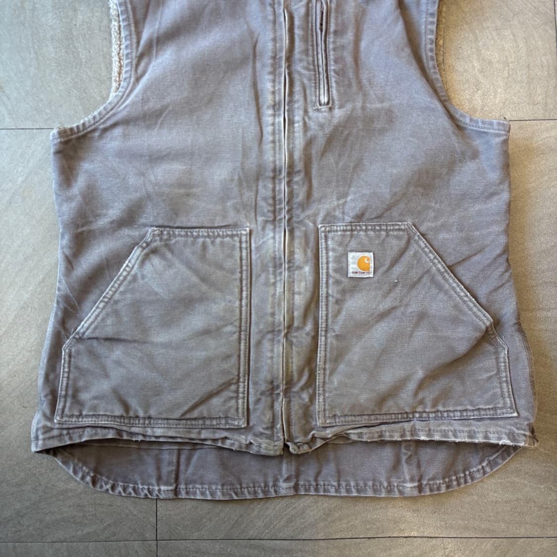 칼하트 정품 라이트퍼플 쉐르파 베스트 자켓 상품이미지4