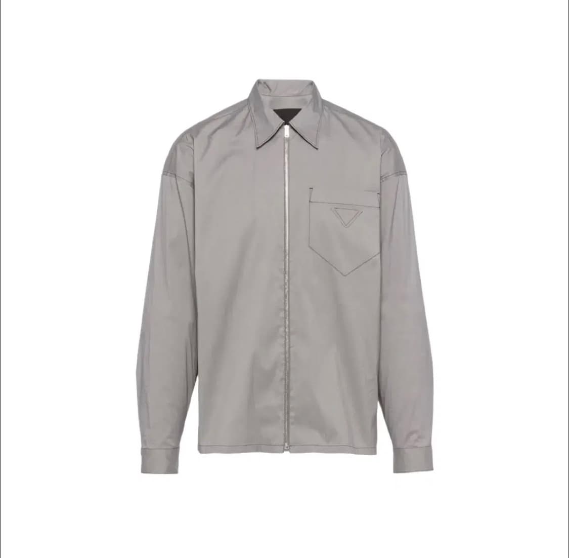 (새상품) 프라다 스트래치 코튼 셔츠 자켓 그레이 M 상품이미지2