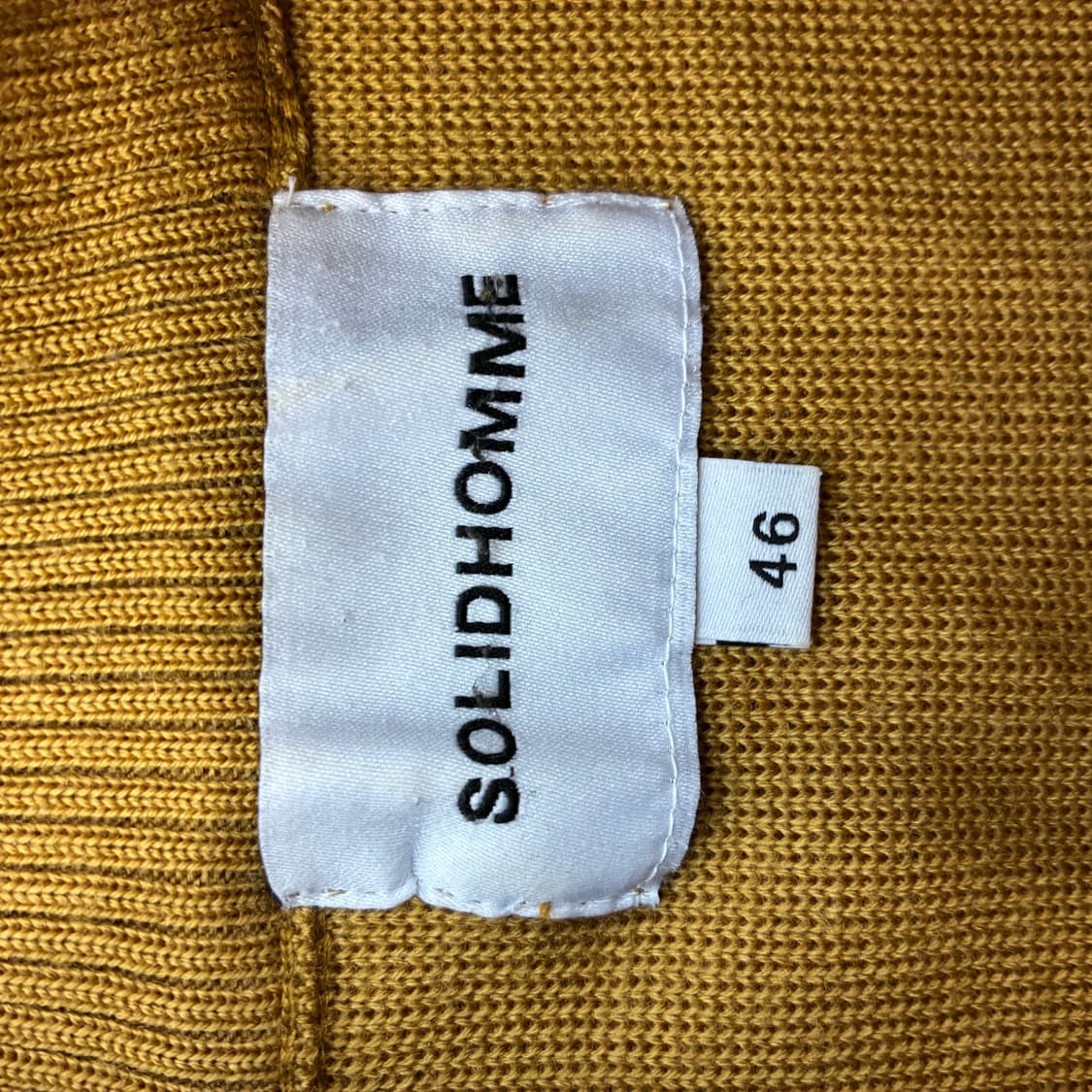 Solid homme 솔리드 옴므 카멜 울 카라 니트 상품이미지4