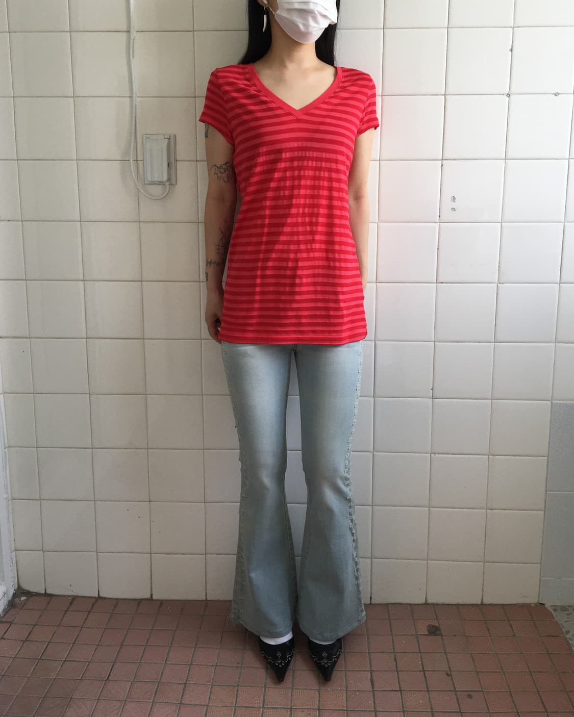 Stripe pattern t shirt 상품이미지6