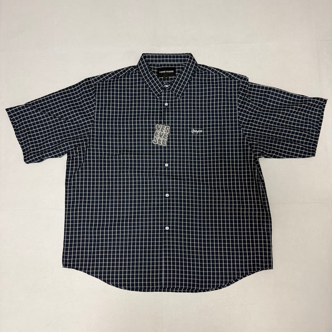 예스아이씨 short sleeve check shirt XL 상품이미지4