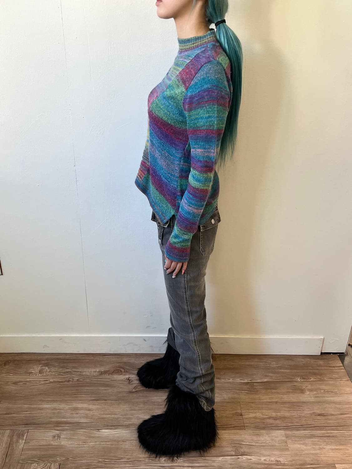 japanvtg 레인보우 스웨터 상품이미지9