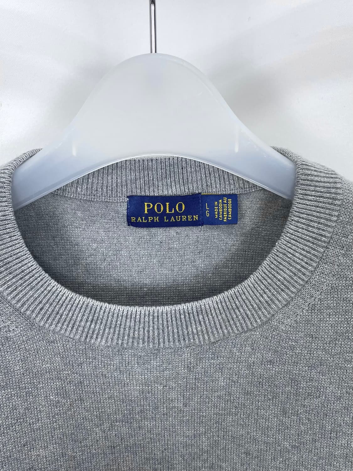  [L]폴로 여성 그레이 니트 맨투맨CK9775 상품이미지6