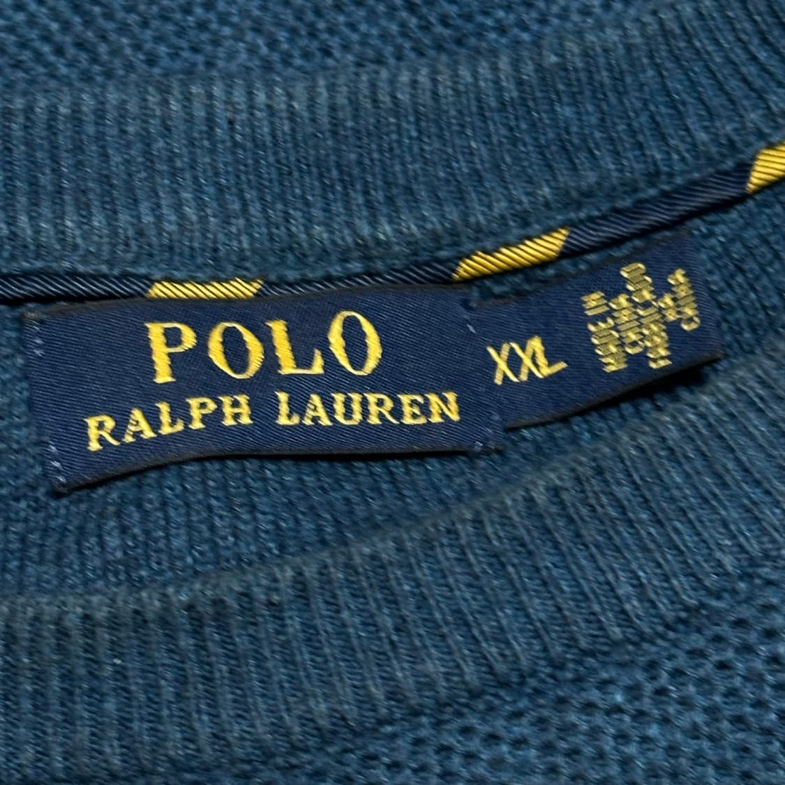 XXL 폴로랄프로렌 블루 포니 코튼 니트 상품이미지4