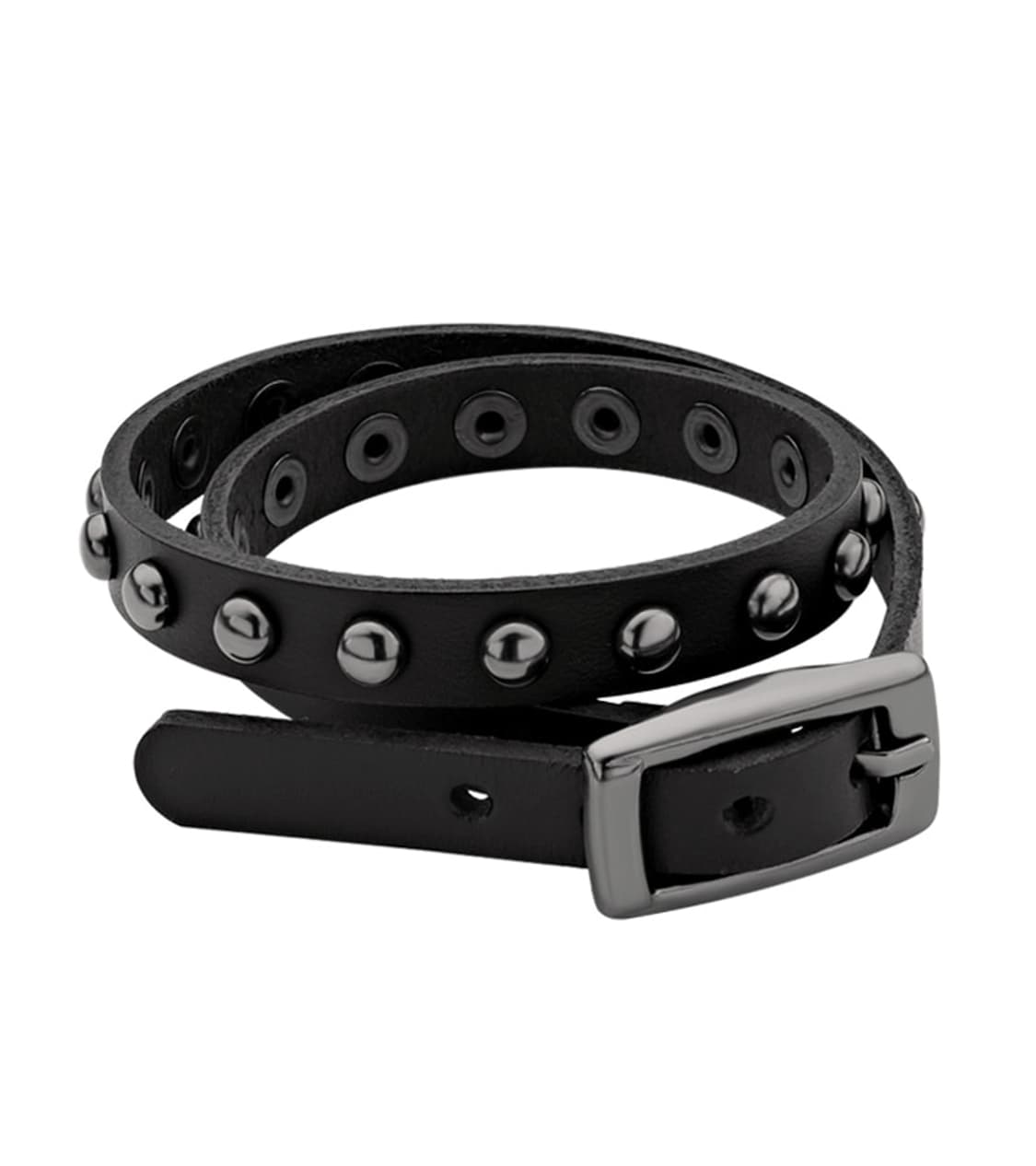 에브리벌스데이 Black stud leather belt necklace 상품이미지1