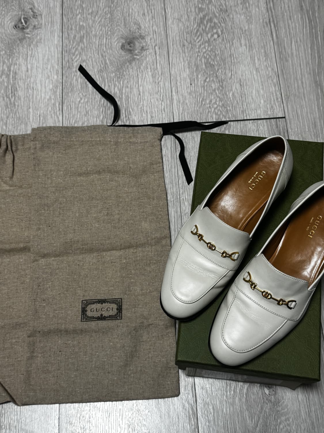 구찌 홀스빗 로퍼 아이보리 37.5 상품이미지2