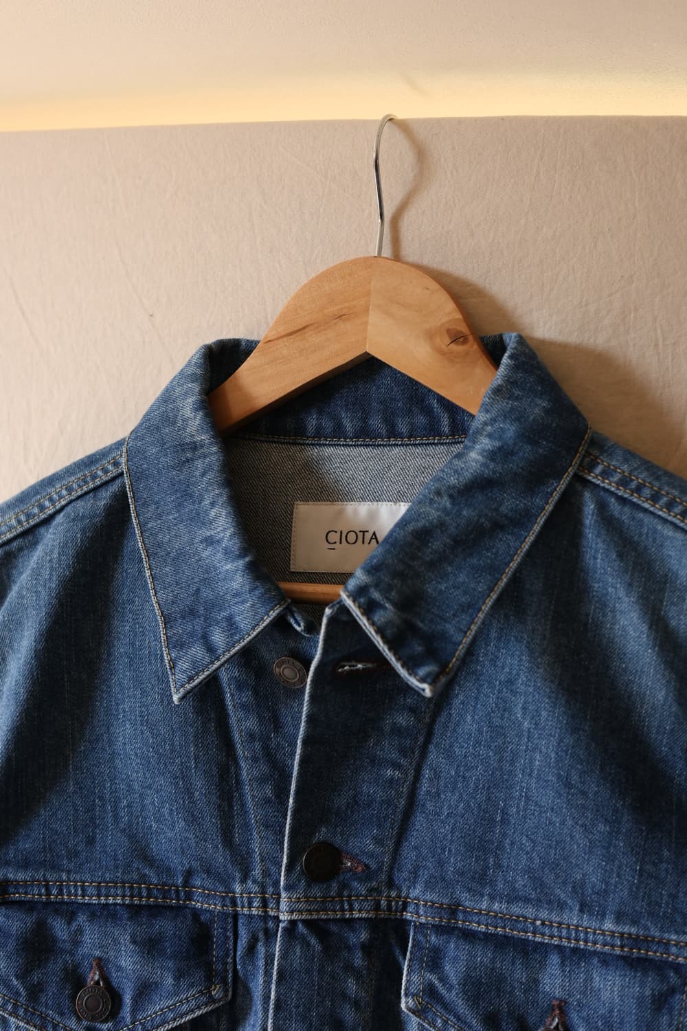 시오타 수빈 코튼 타입3 데님 트러커 자켓  상품이미지2