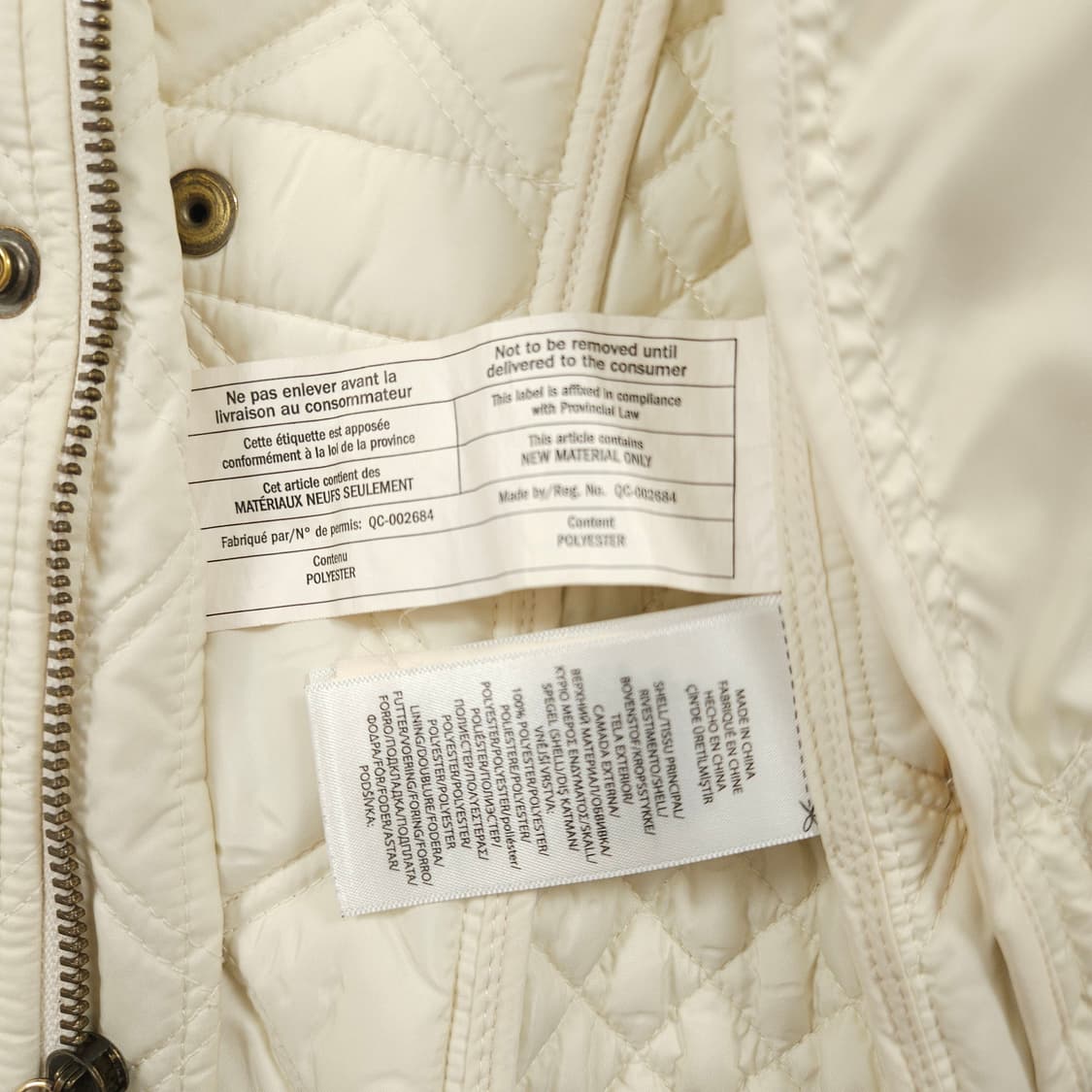 (여성S)폴로랄프로렌 퀄팅 베스트 아이보리 상품이미지6